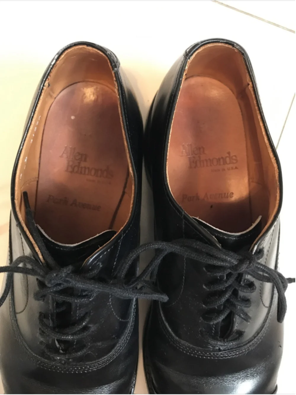 Allen Edmonds Park Avenue Cap-toe Oxford Men's Dress Shoe Size US 6.5 D Preowned